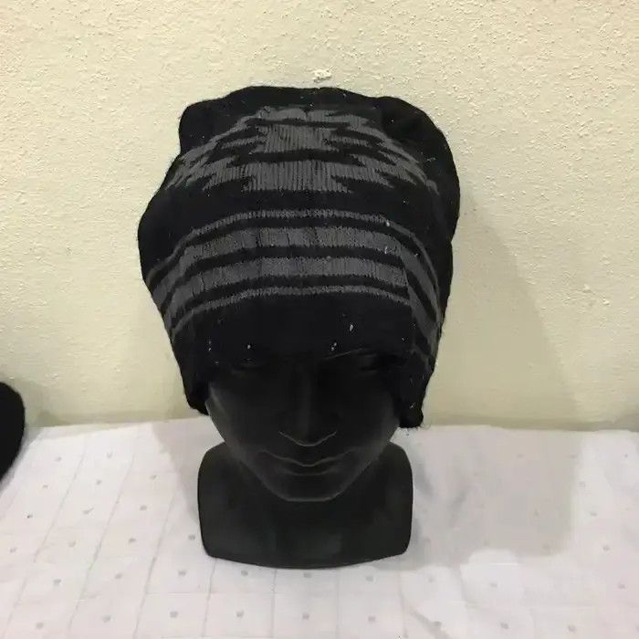 Japanese Brand × Vintage Navajo Big Logo Beanie Hat Size ONE SIZE - 2 Thumbnail