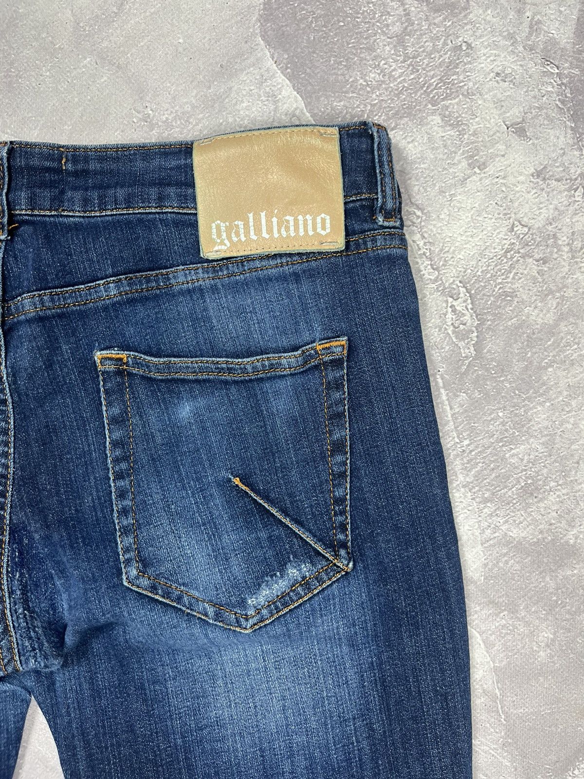 John Galliano Galliano Slim fit Distressed Denim Pants Jeans Size 30" / US 8 / IT 44 - 5 Thumbnail