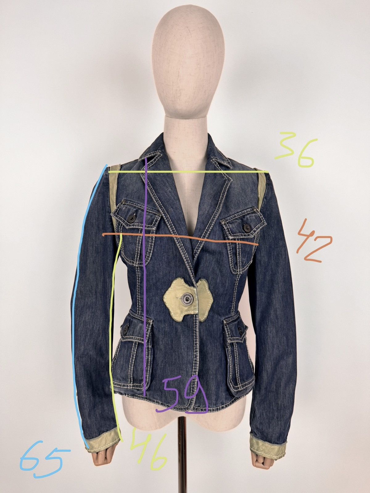 Marlboro Classics Vintage Marlboro Classics Western denim Blazer Jacket Size M / US 6-8 / IT 42-44 - 19 Thumbnail