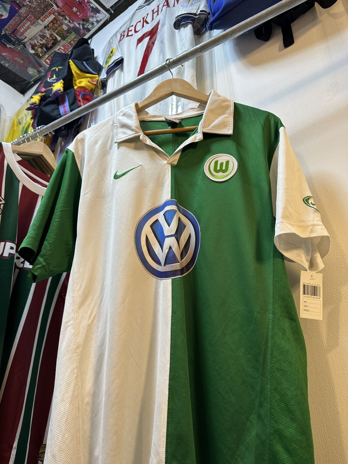 Nike 2007-2008 VFL Wolfsburg Home Kit Size US L / EU 52-54 / 3 - 4 Thumbnail
