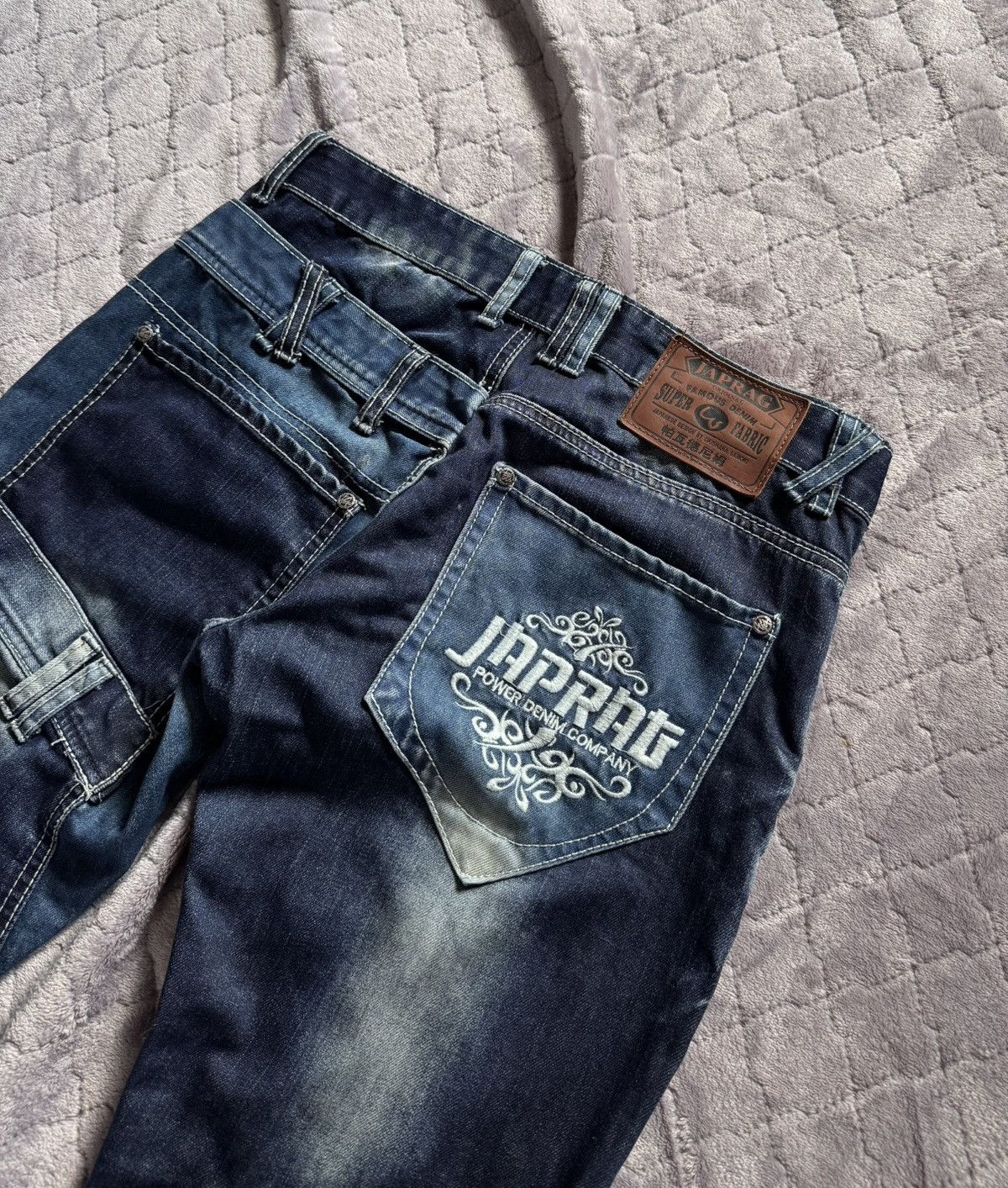 Japanese Brand Vintage y2k Japrag Okishana Samoki Denim Pants Size US 30 / EU 46 - 9 Thumbnail