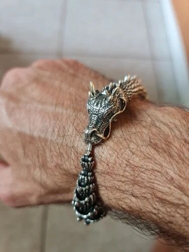 Jewelry Handmade Dragon 3D Bracelet Size ONE SIZE - 6 Thumbnail