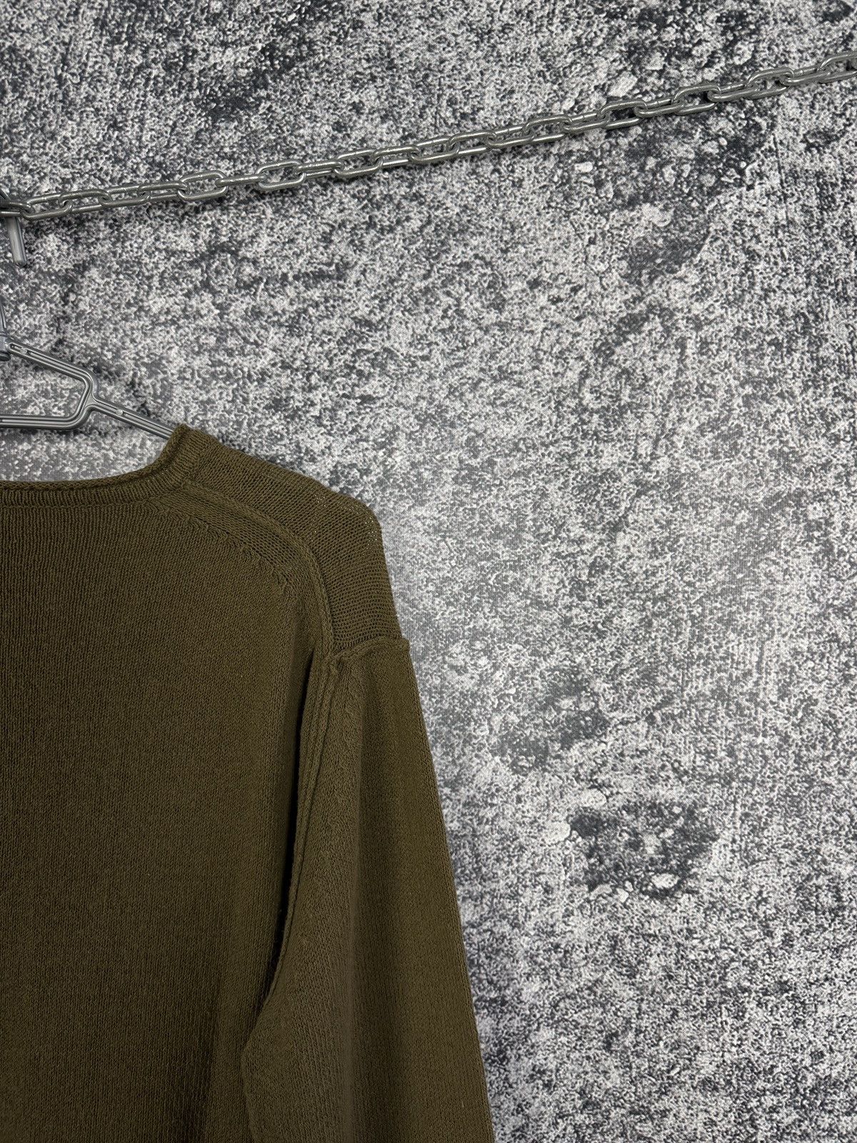 Kenzo Kenzo Homme V-Neck Cotton Sweater Pullover Exposed Seams XL Size US XL / EU 56 / 4 - 10 Thumbnail