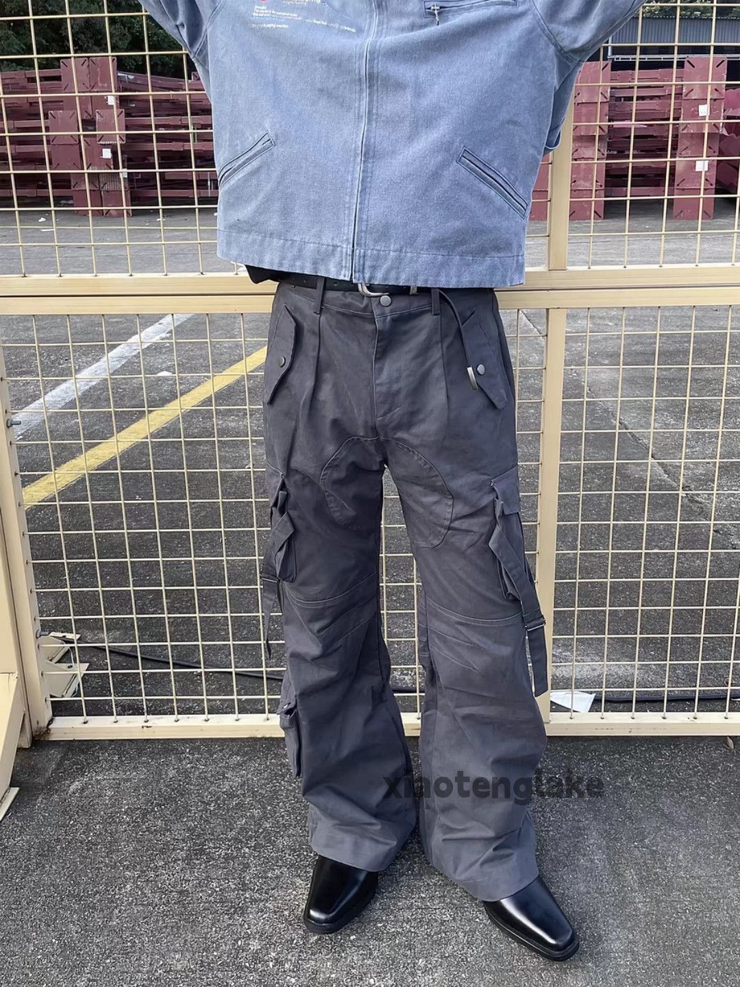 Designer × Japanese Brand × Vintage utility military outdoor loose bootcut flared cargo pants Size US 34 / EU 50 - 6 Thumbnail