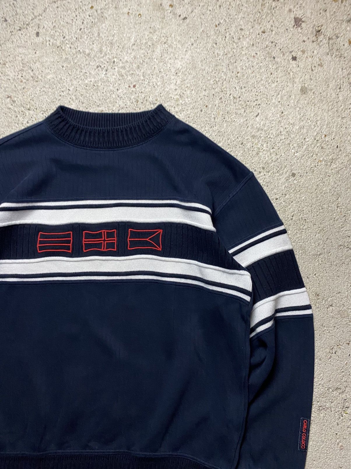 Carlo Colucci Carlo colluci knitwear sweater navy scandinavia czech Size US L / EU 52-54 / 3 - 2 Thumbnail