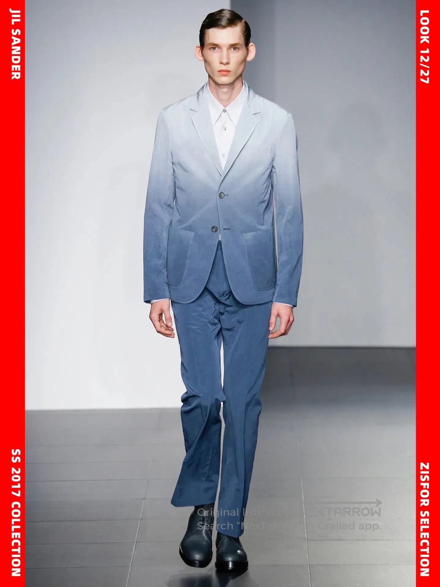 Jil Sander JIL SANDER Gradient Blue Blazer. Size US M / EU 48-50 / 2 - 1 Thumbnail
