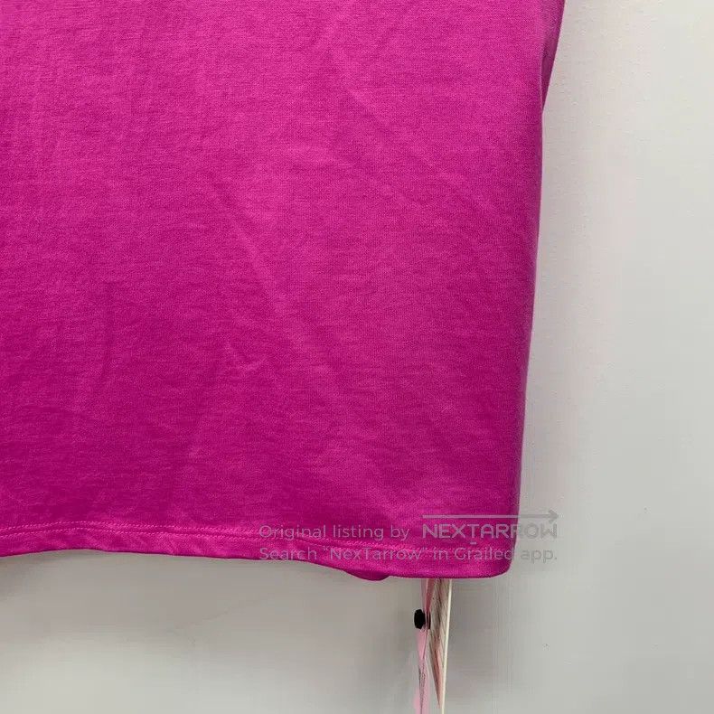 Hermes Hermes Fuchsia embroidered pocket cotton short-sleeved T-s Size XS / US 0-2 / IT 36-38 - 4 Thumbnail