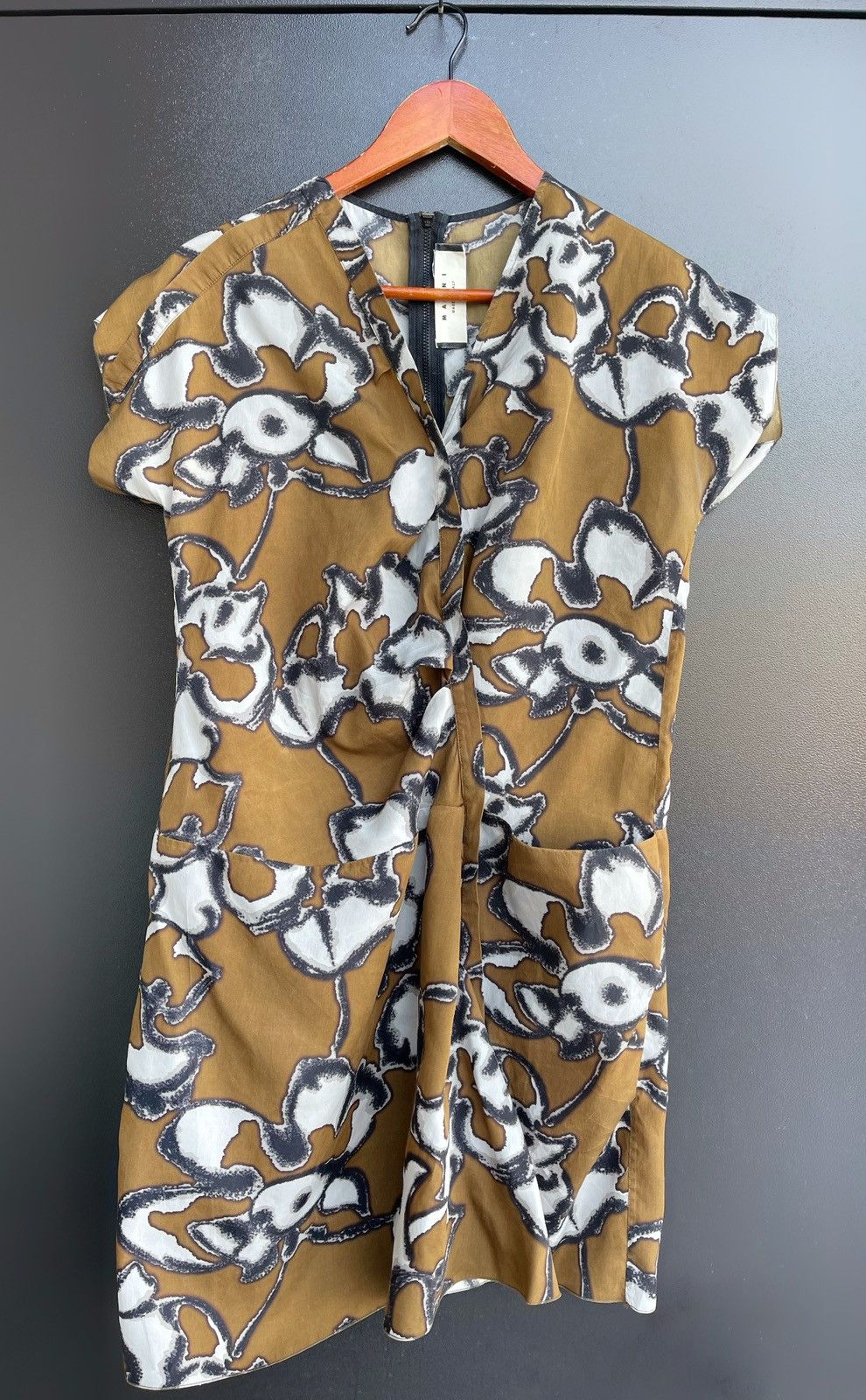 Marni Marni Ruffle All Over Pattern Silk Dress – Made in Italy 🇮🇹 Size XS / US 0-2 / IT 36-38 - 1 Thumbnail