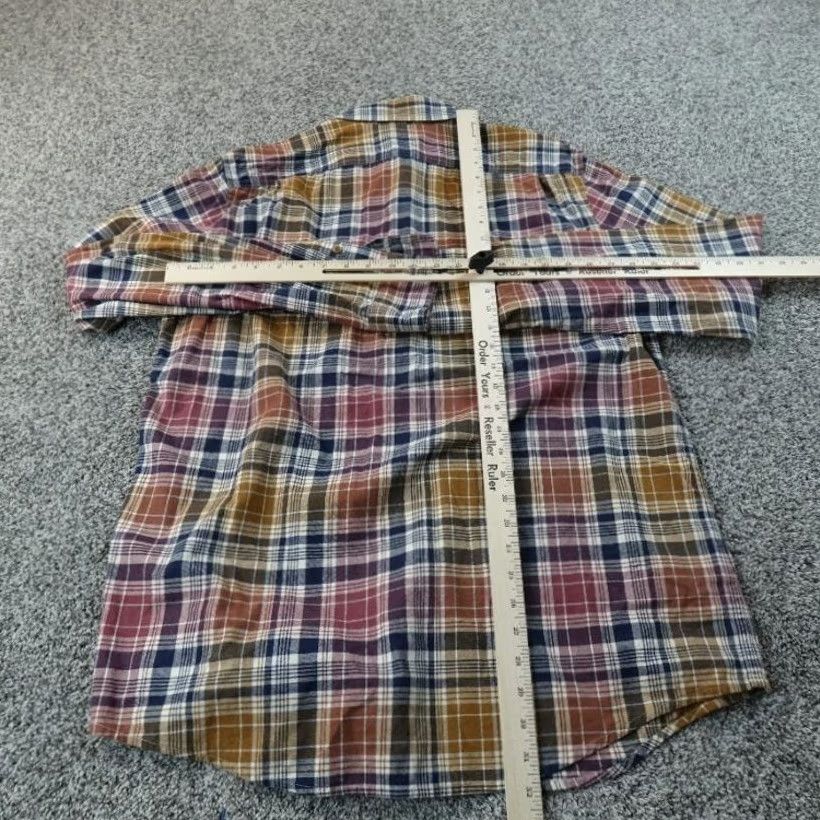 Vintage L.L. Bean Shirt Mens L Plaid Flannel Button-Up Long Sleeve Outdoor Work Hiking Top Size US L / EU 52-54 / 3 - 5 Thumbnail