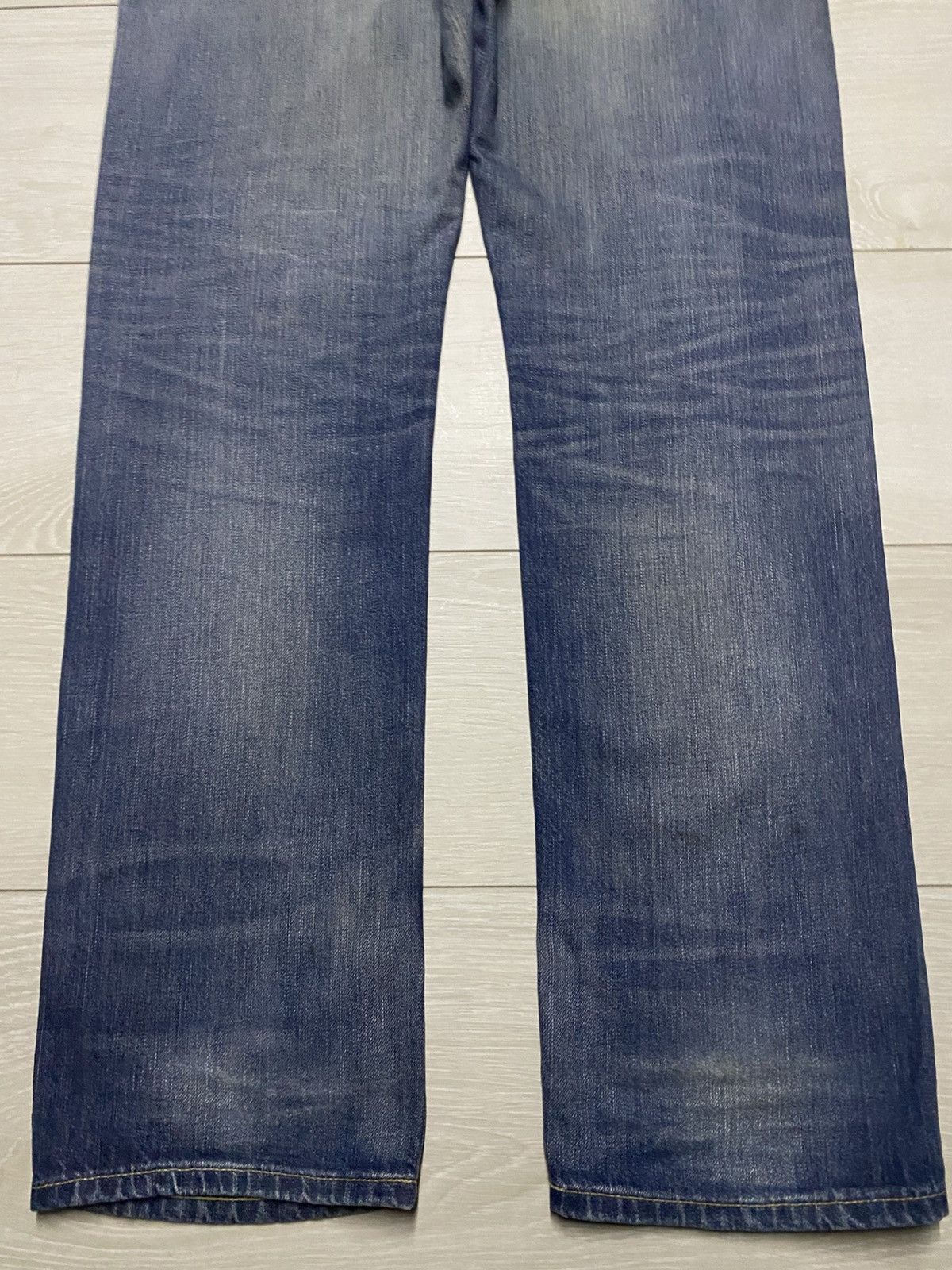 Undercover × Uniqlo Vintage Uniqlo Selvedge Grunge Faded Wash Distressed Jeans Size US 34 / EU 50 - 6 Thumbnail