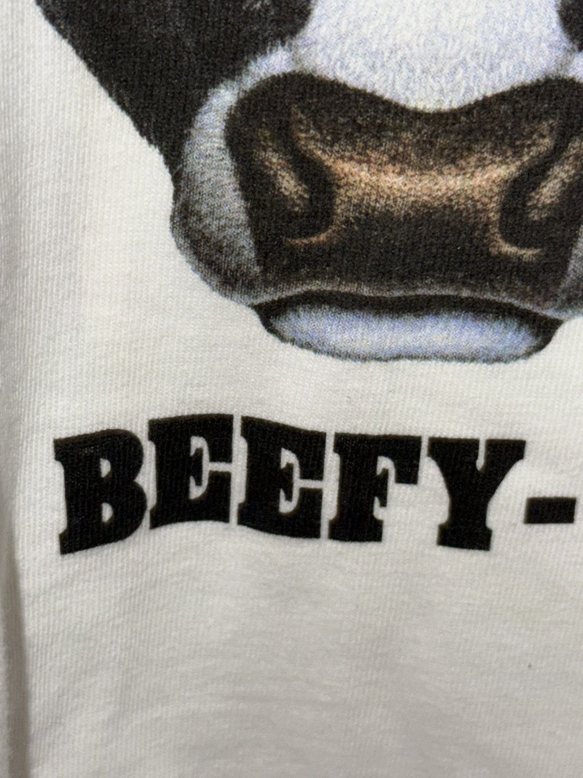 Hanes Vintage 90’s Hanes Graphic Beefy Cow Short Sleeve T Shirt XL Size US XL / EU 56 / 4 - 7 Thumbnail