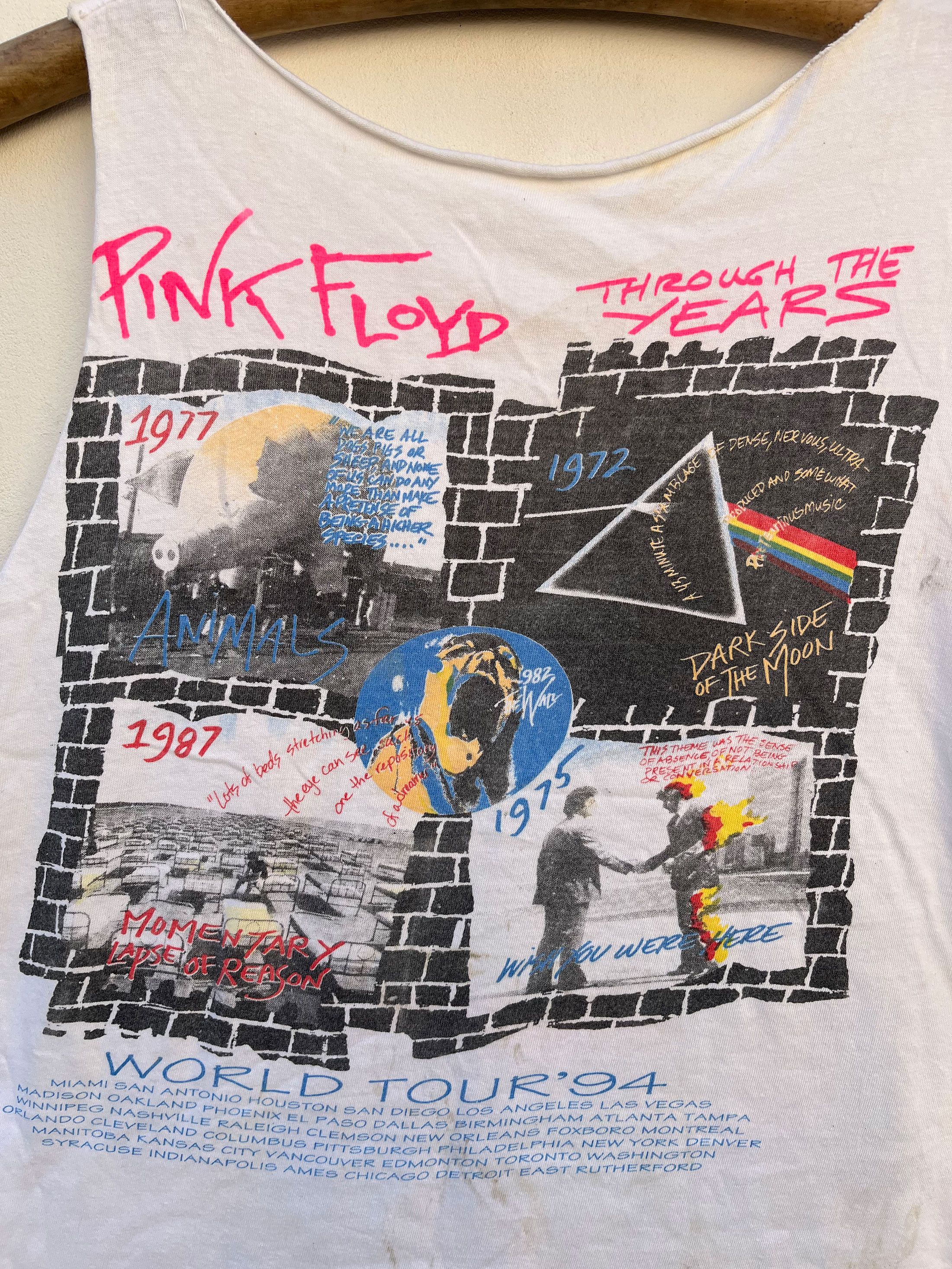 Band Tees Vintage Pink Floyd English Rock Sleeveless World Tour 94 Size US M / EU 48-50 / 2 - 3 Thumbnail