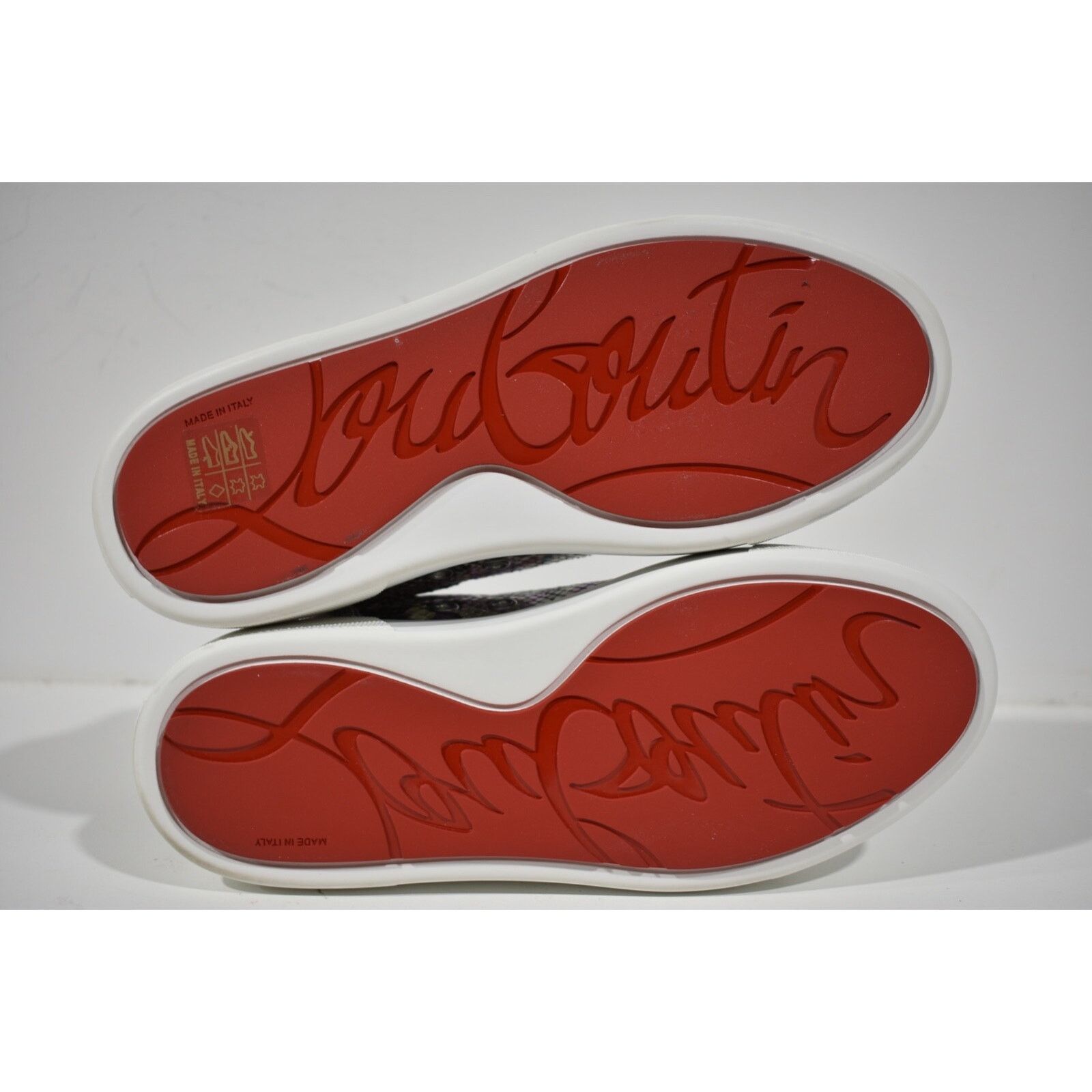Christian Louboutin Christian Louboutin Flat Snake Lace Up Low Top Sneaker 38.5 Size US 8.5 / IT 38.5 - 12 Thumbnail