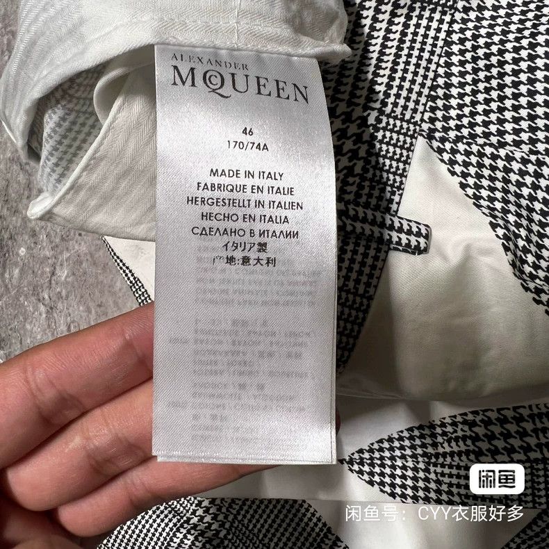Alexander McQueen Alexander McQUEEN Houndstooth - patterned fashionable dress Size US 28 / EU 44 - 5 Thumbnail