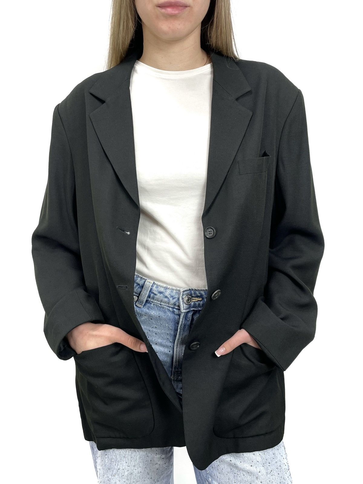 Yohji Yamamoto Vintage Yohji Yamamoto Archive Silk Blend Blazer – Size M Size M / US 6-8 / IT 42-44 - 7 Thumbnail