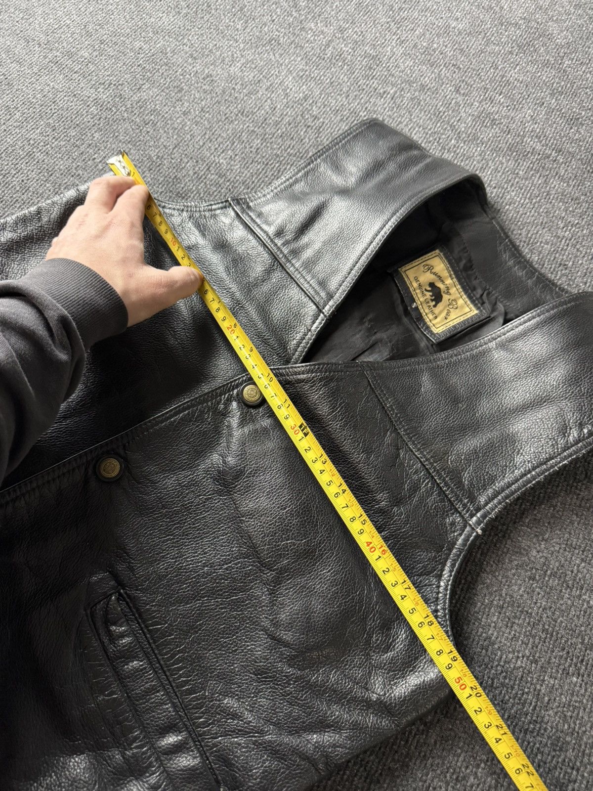 Leather Vintage 90s Retro Leather Moto Biker Rock Opium Vest Size S Size US S / EU 44-46 / 1 - 18 Thumbnail