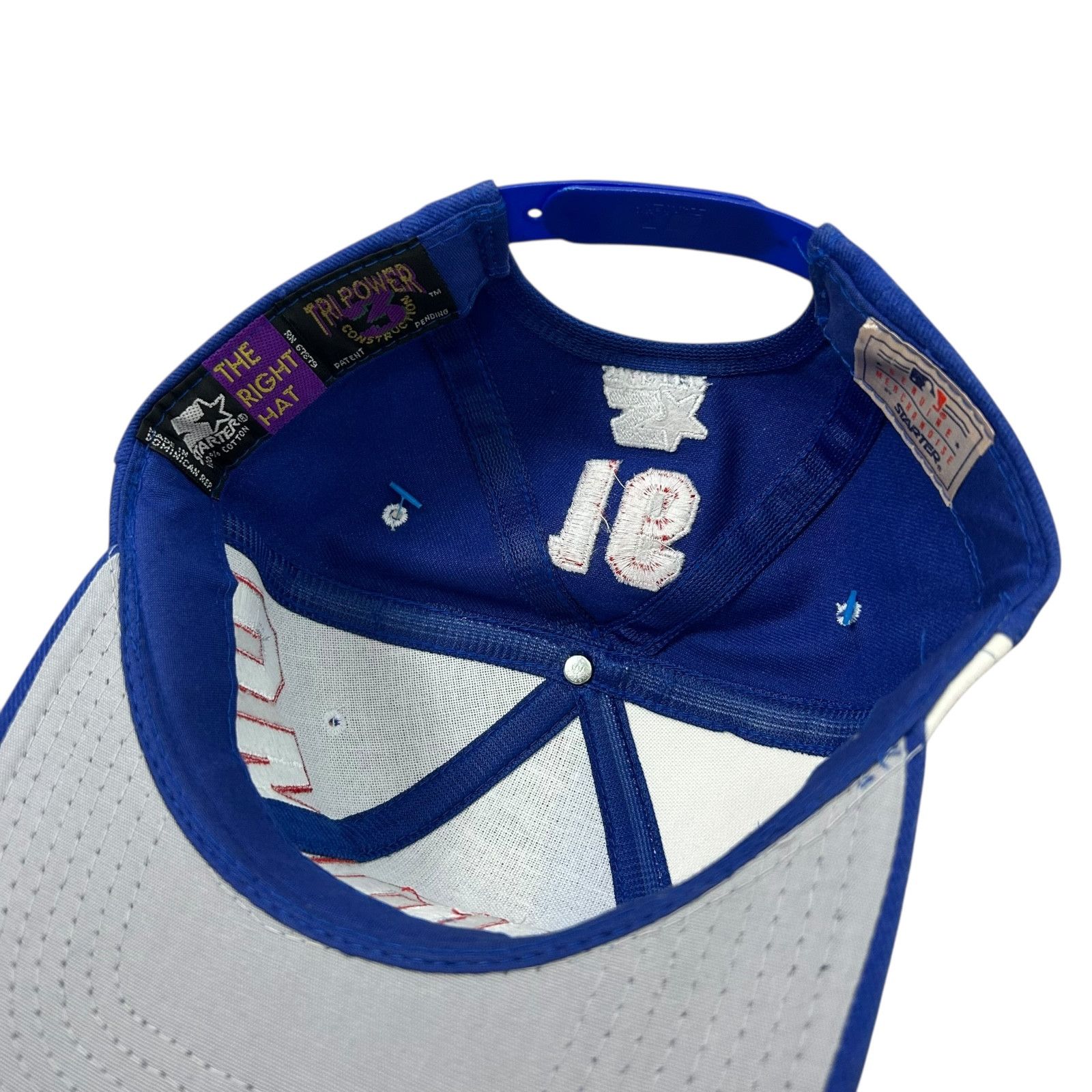MLB DEADSTOCK VTG 90s LOS ANGELES DODGERS NOMO STARTER SNAPBACK Size ONE SIZE - 5 Thumbnail