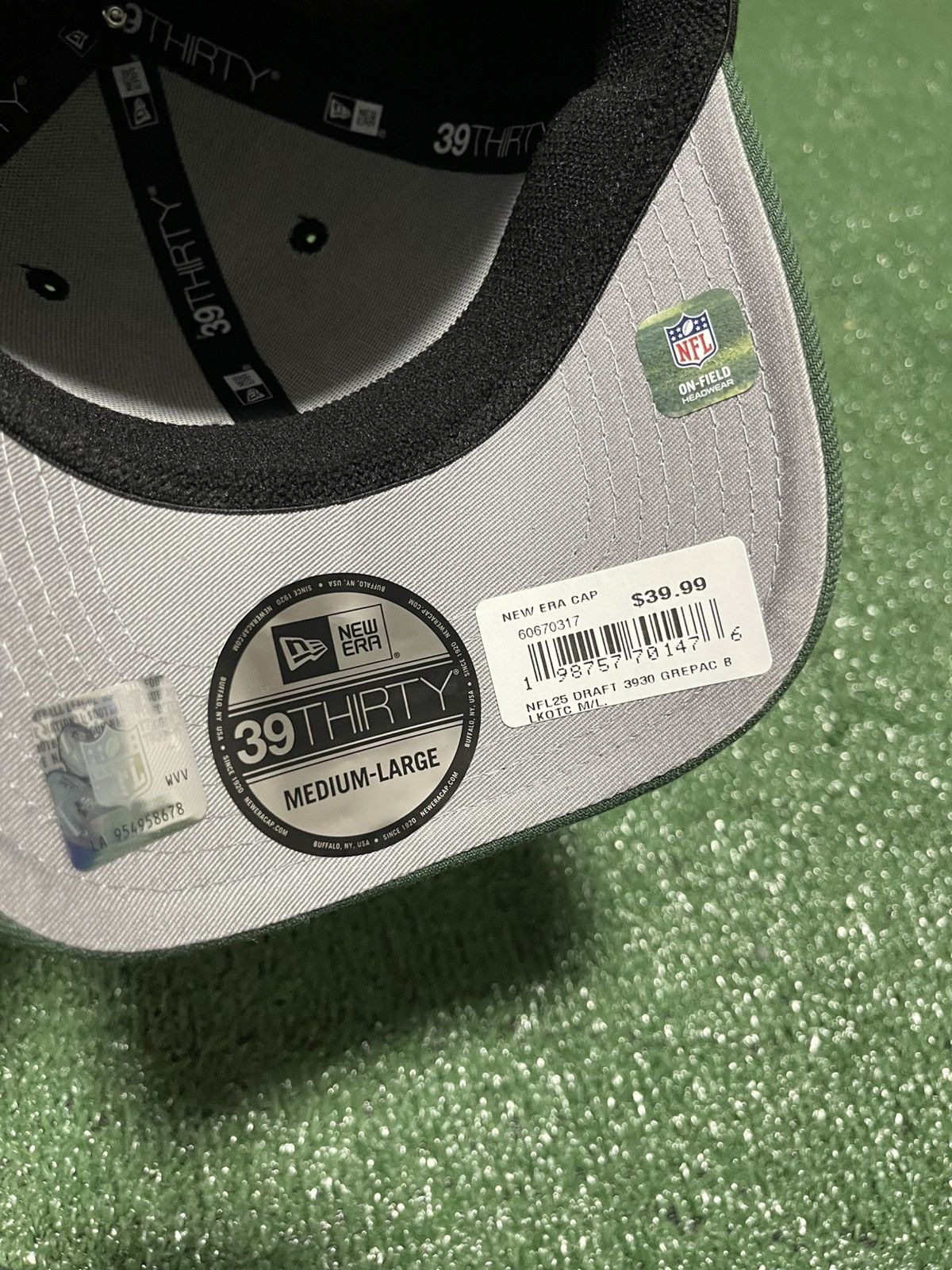 New Era Green Bay Packers 2025 NFL Draft New Era 39Thirty Hat Size ONE SIZE - 6 Thumbnail