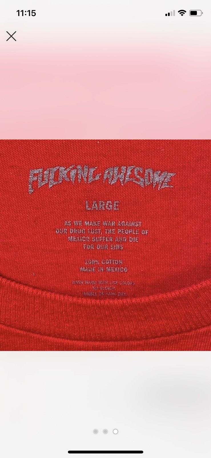 Fucking Awesome Fucking Awesome - Fuck Face Pins Ter Size US L / EU 52-54 / 3 - 3 Thumbnail