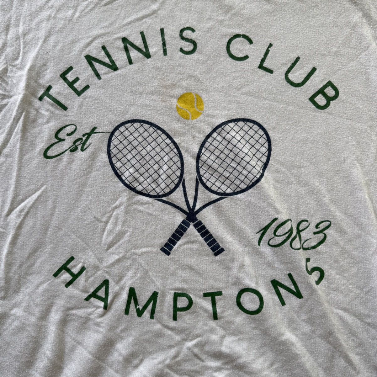 Vintage Green Envelope Hamptons Tennis Club Graphic Sweatshirt Size S / US 4 / IT 40 - 6 Thumbnail