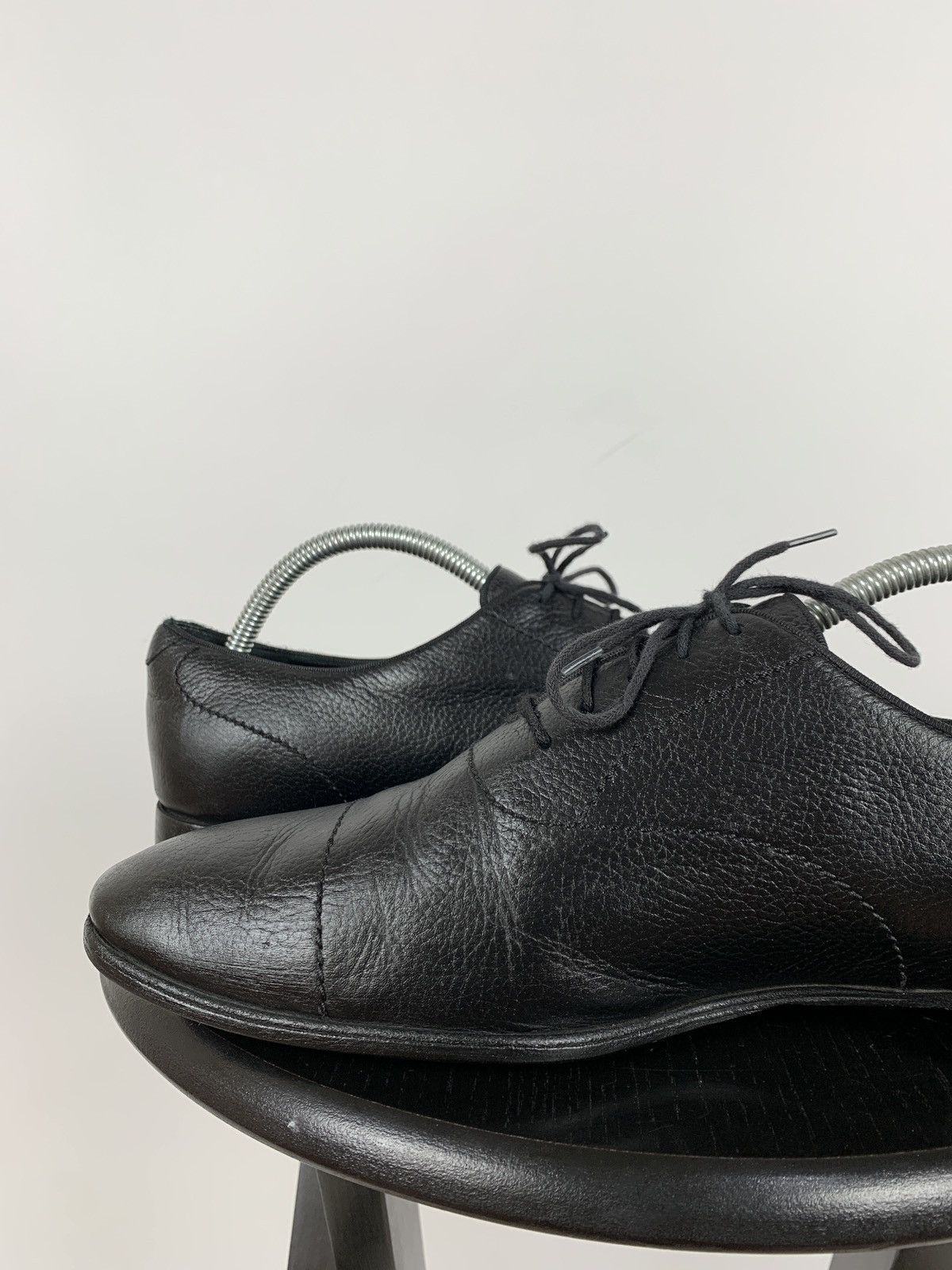Gucci Gucci Black Leather Oxford Shoes Size US 8 / EU 41 - 19 Thumbnail