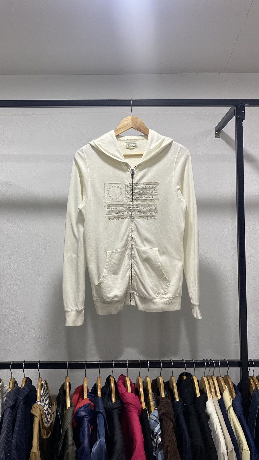 Designer × Polo Ralph Lauren × Vintage Polo Ralph Lauren Zipper Hoodie Size M / US 6-8 / IT 42-44 - 1 Thumbnail