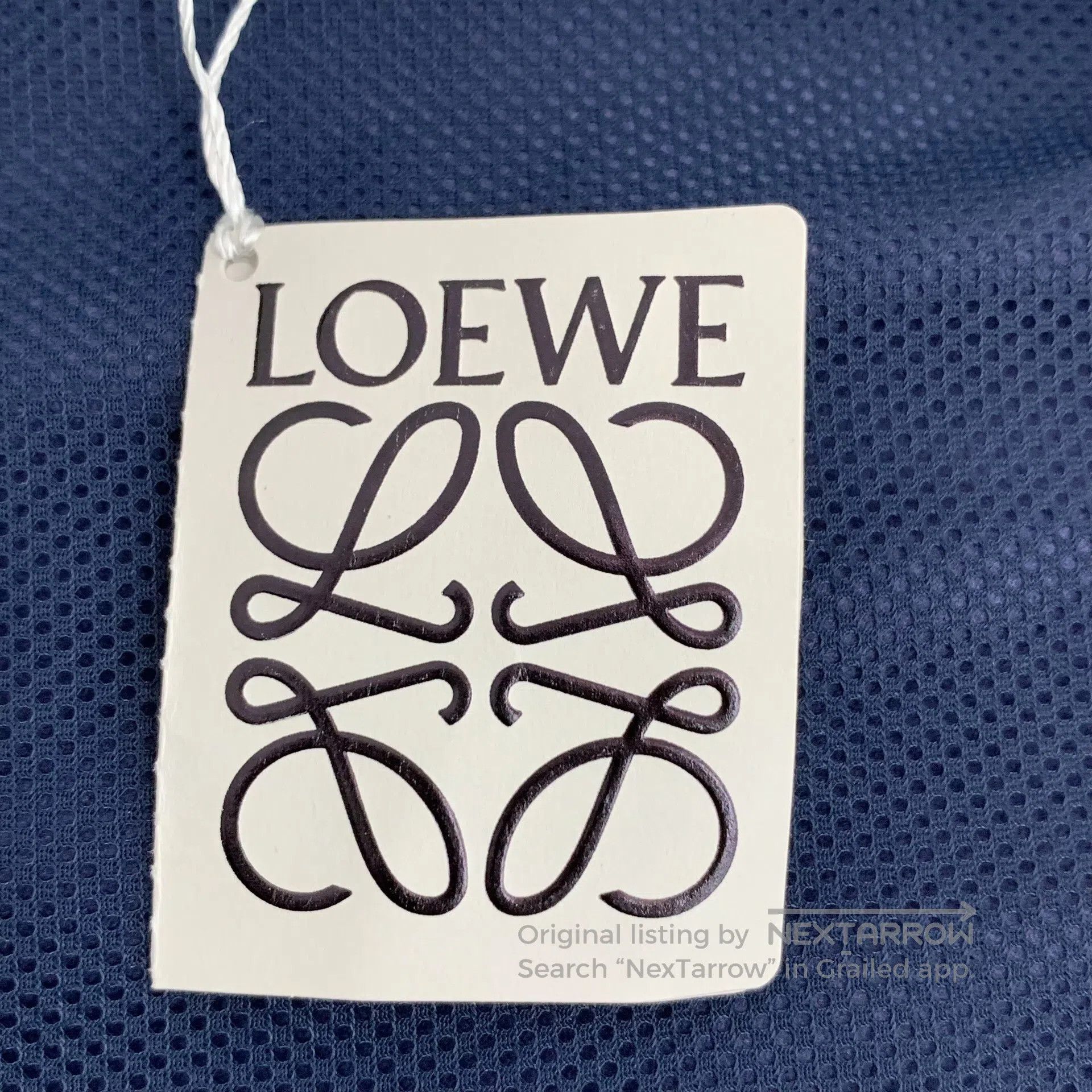 Loewe Loewe Dark Blue Sheep Leather Logo Embroidery Lapel Zipper Size XS / US 0-2 / IT 36-38 - 7 Thumbnail