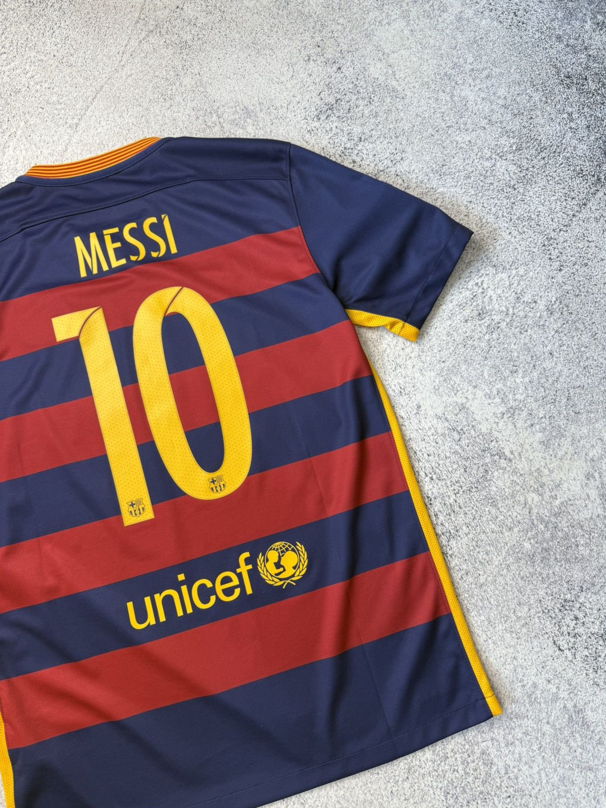 FC BARCELONA SPAIN 2016 HOME FOOTBALL SHIRT JERSEY #10 Messi
