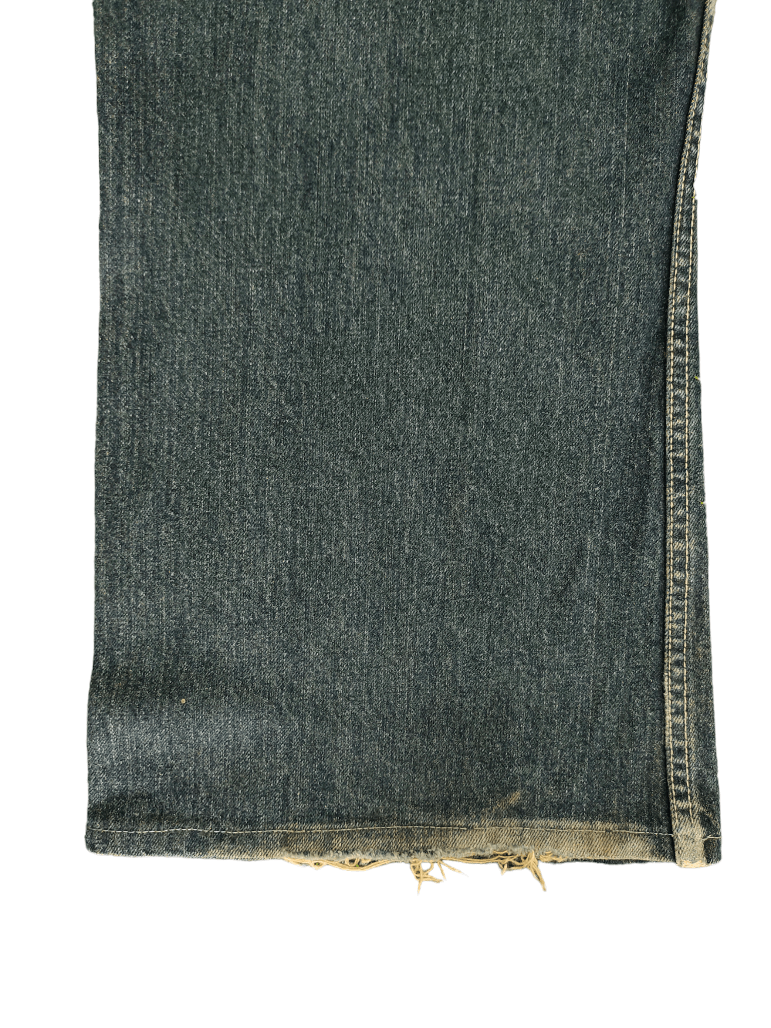 Hysteric Glamour Baggy Jeans Industrie Sand Wash Ripped Denim Wide Loose Y2k Size US 37 - 17 Thumbnail