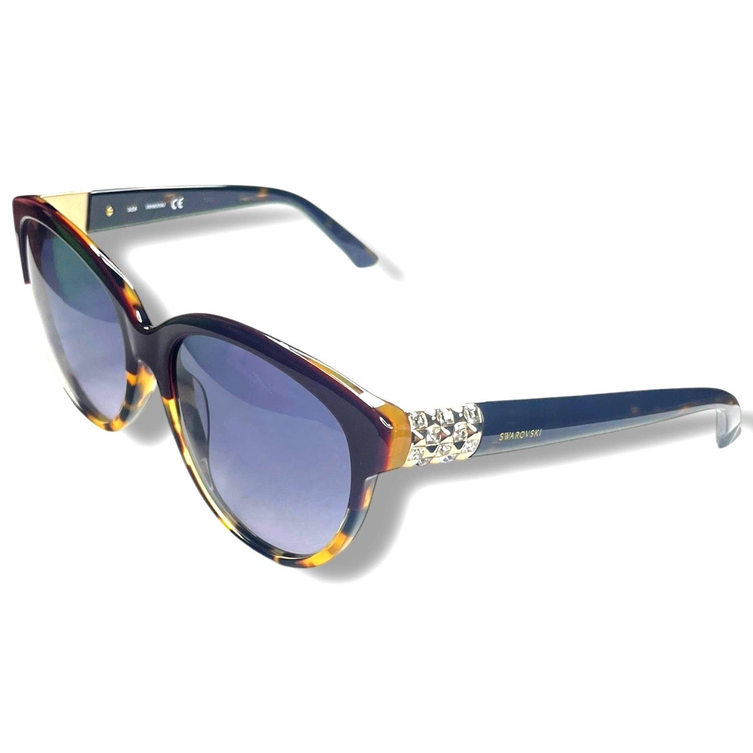 Swarovski Elsa Sunglasses Tortoise Shell Crystal Cat Eye