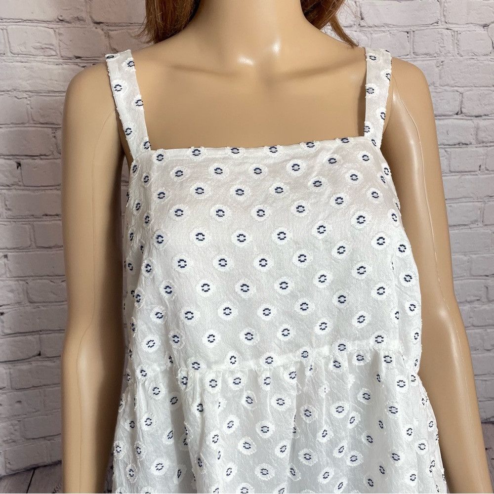 Loft NWT New $50 LOFT Clip Peplum White Cami Top Size 12 Size XL / US 12-14 / IT 48-50 - 3 Thumbnail