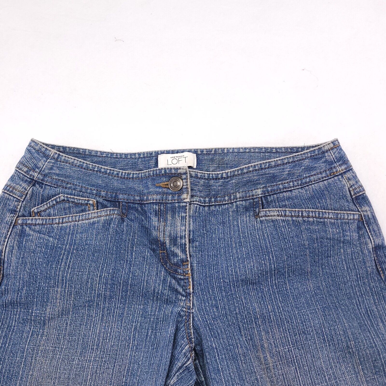 Loft Loft Casual Button Zip Denim Jeans Womens Size 0 Blue Size 29" - 1 Thumbnail