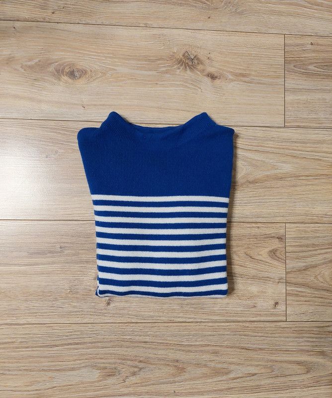 Boden 100% wool sweater jumper white blue luxury soft unique Size XS / US 0-2 / IT 36-38 - 2 Thumbnail