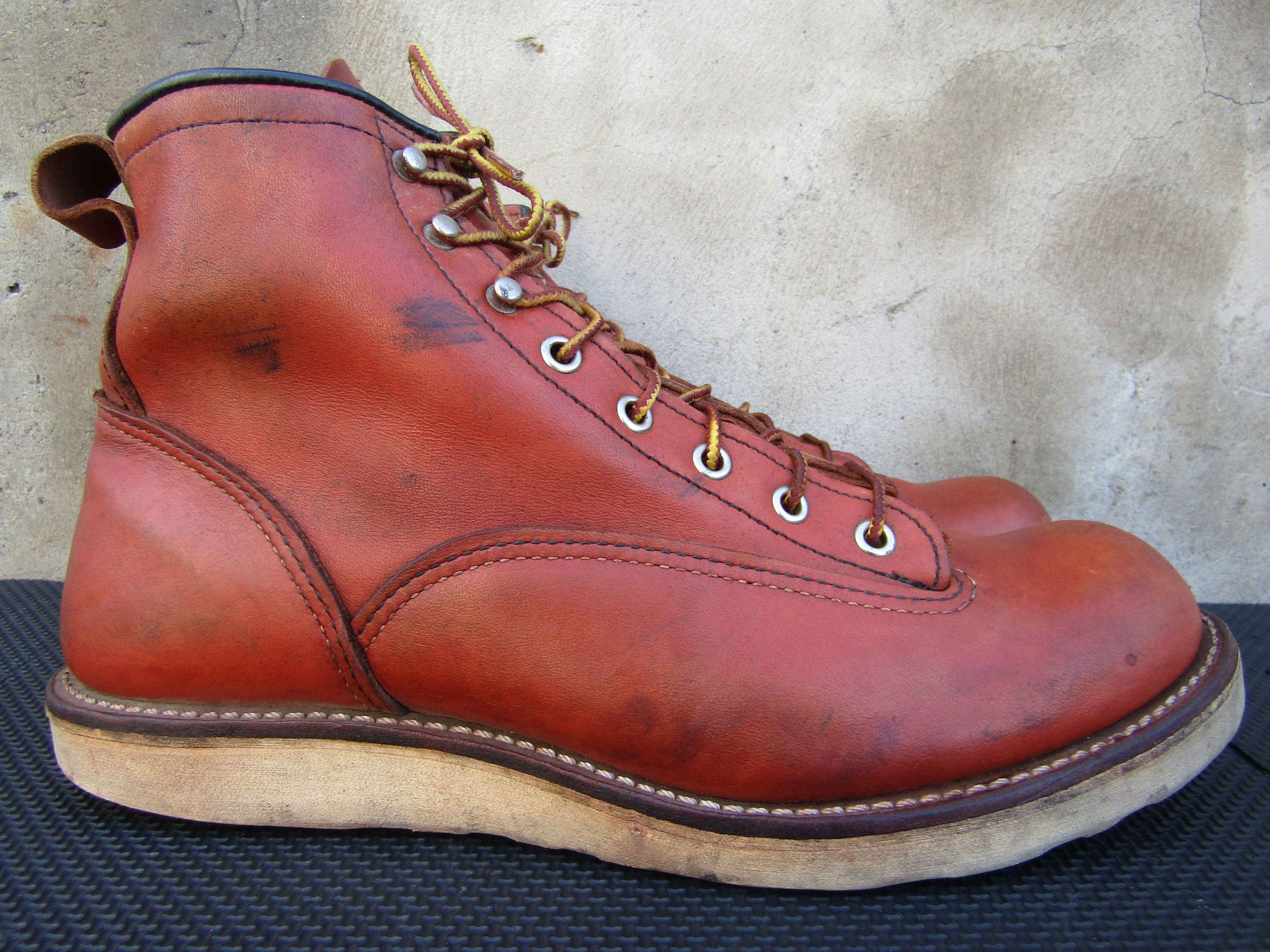 Red Wing Rare Red Wing Boots 2907 Work boots LINEMAN Leather Brown Size US 10 / EU 43 - 6 Thumbnail