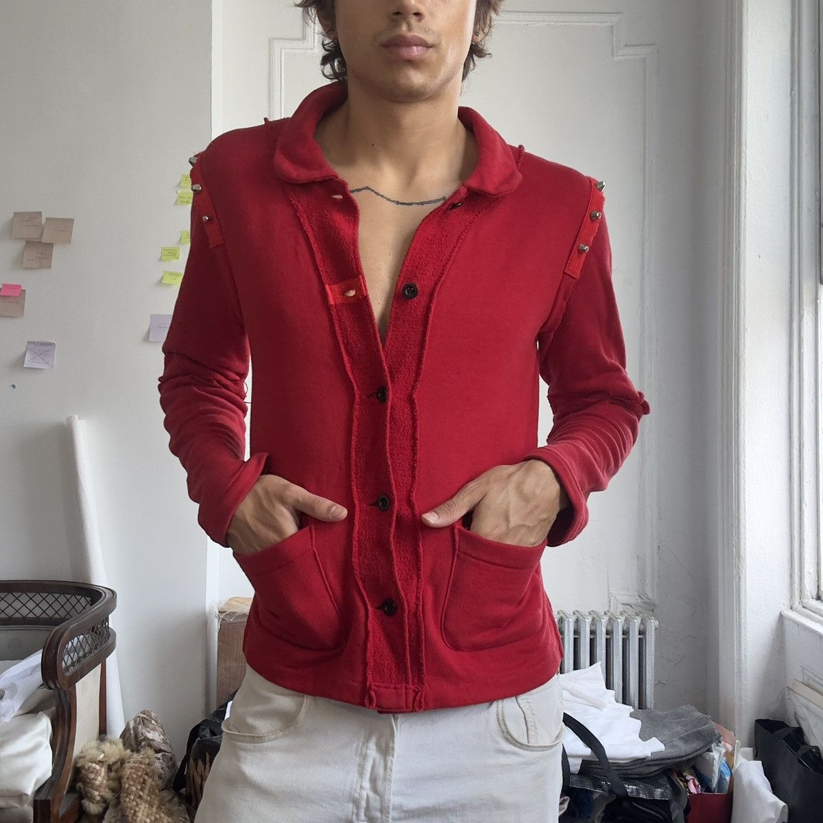 Other MILKBOY Japan red button-up Cardigan — SUPER RARE Size US M / EU 48-50 / 2 - 3 Thumbnail