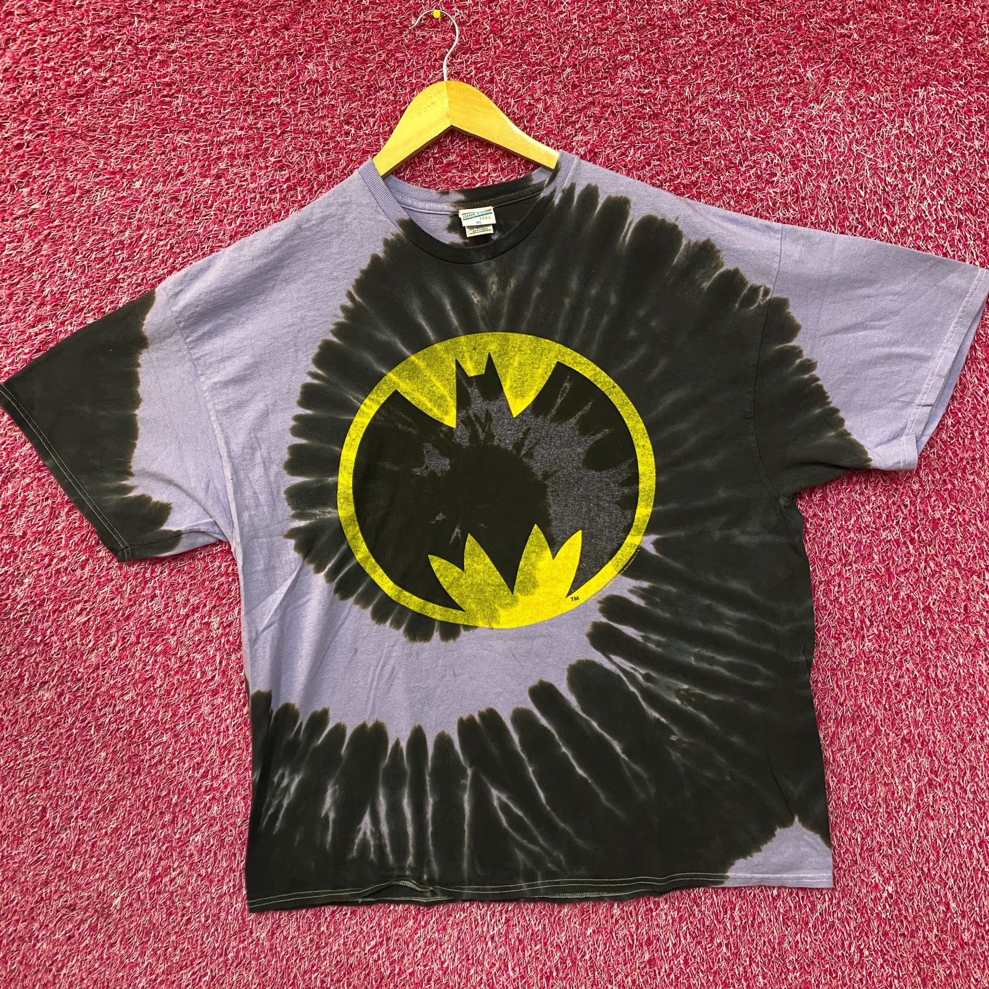 DC DC Batman Logo Graphic Design Tie Dye T-Shirt XL Size US XL / EU 56 / 4 - 3 Thumbnail