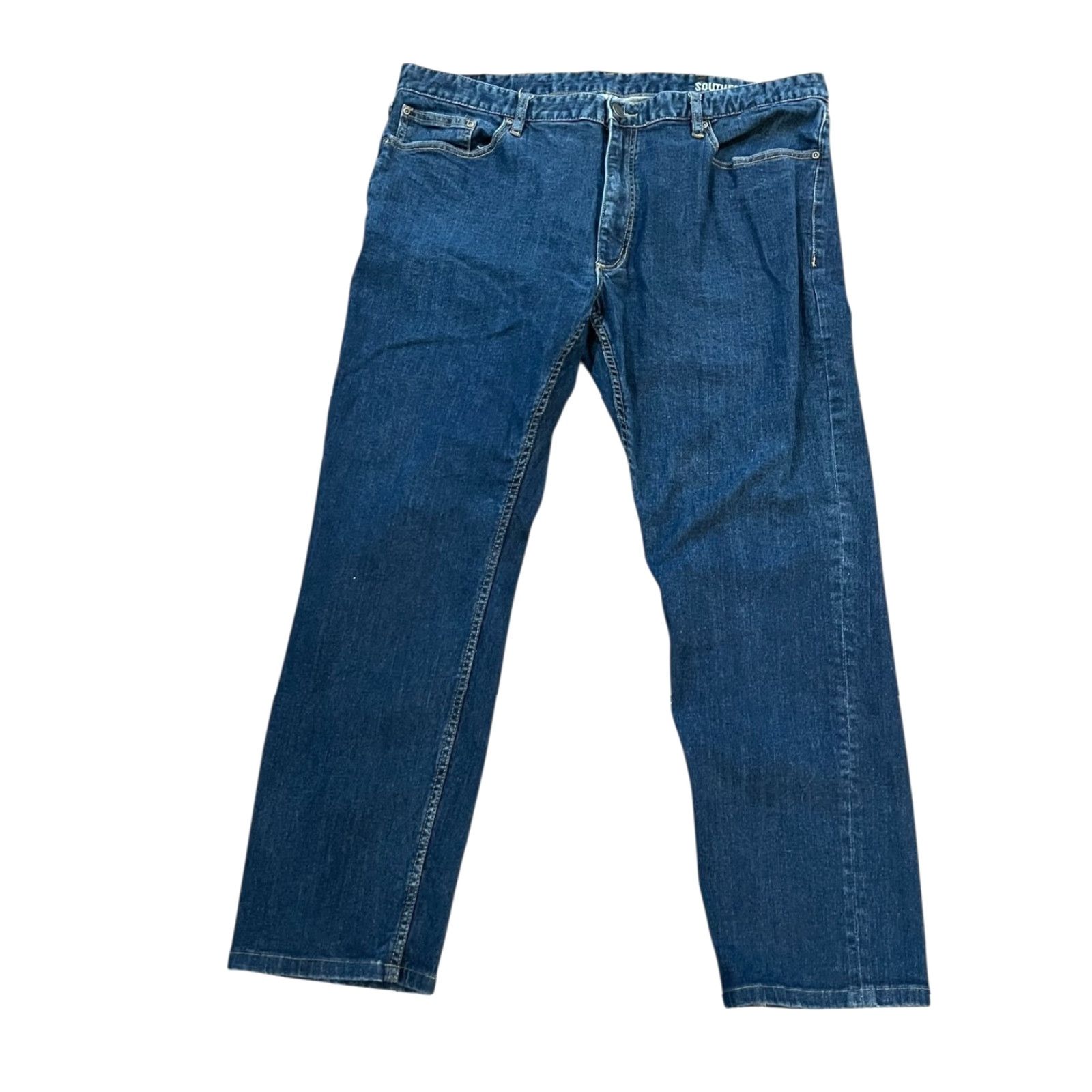 Southern Tide Southern Tide Jeans Charleston Fit Dark Wash Denim 40x32 Mens Jeans 5-Pocket Design Blue Denim Straight City Style 40 Inseam 32 Inseam (READ) Size US 40 / EU 56 - 5 Thumbnail