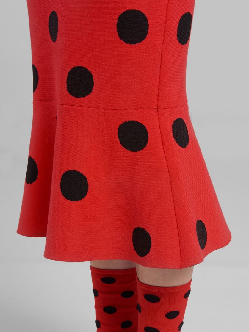 Marni o1w1db10824 Sheath Dress in Red Size XS / US 0-2 / IT 36-38 - 6 Thumbnail