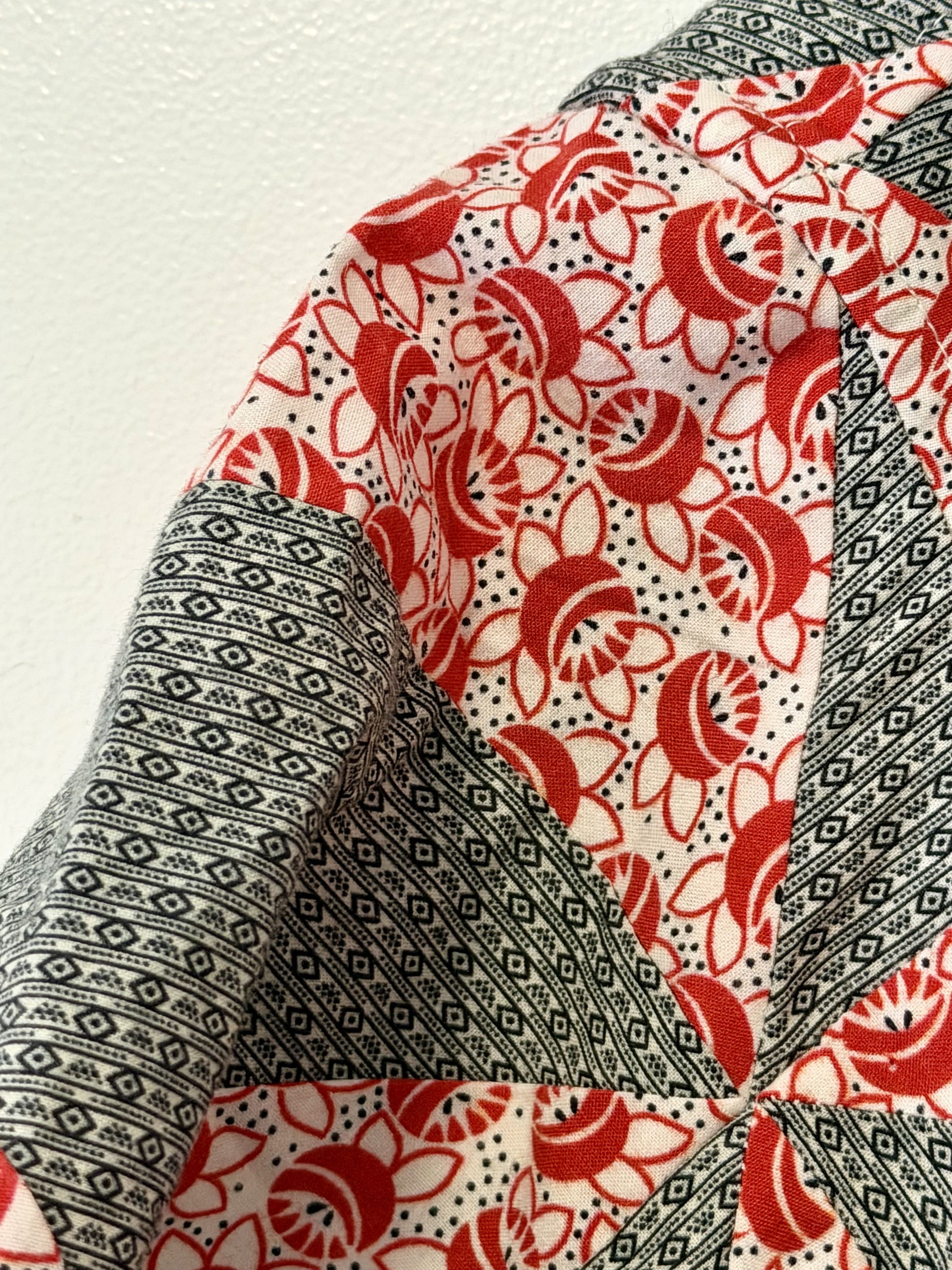 Bode Bode Black & Red Deco Cotton Short Sleeve Button Down Shirt Size US L / EU 52-54 / 3 - 6 Thumbnail