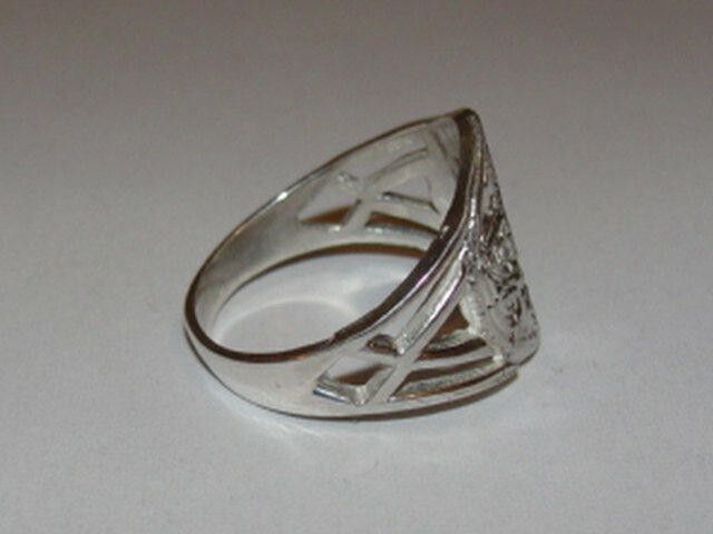 Handmade Sterling Silver Girl Scout Ring Alberto Juan Size ONE SIZE - 3 Thumbnail