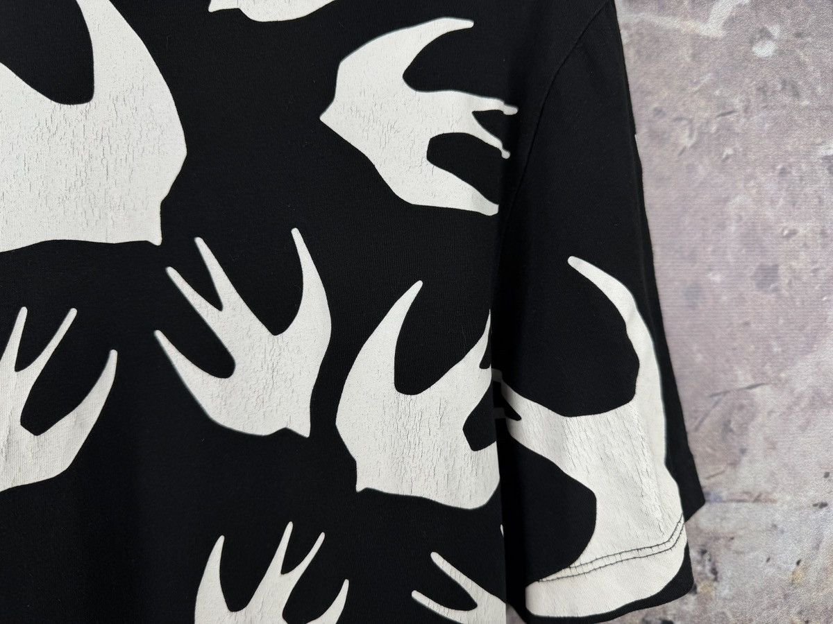 Alexander McQueen McQ Alexander McQueen Swallow Print T-Shirt Black White Size US M / EU 48-50 / 2 - 5 Thumbnail