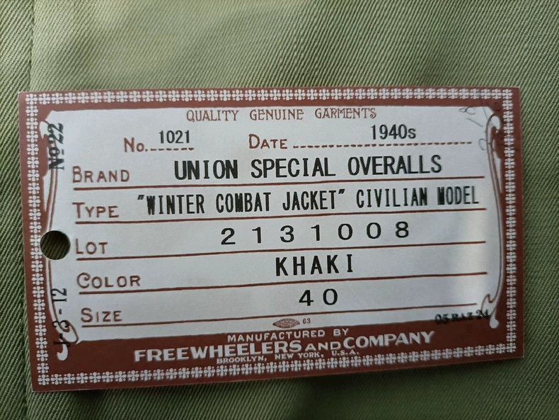 Freewheelers Freewheelers Freewheelers WINTER COMBAT JACKET Size US L / EU 52-54 / 3 - 3 Thumbnail