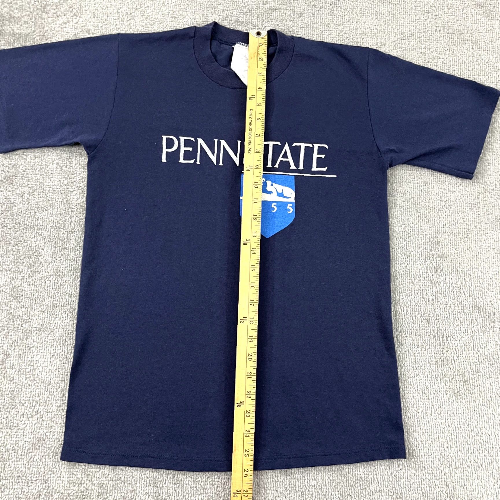Jerzees VINTAGE Penn State Shirt Mens M 18 x 26 Blue Natty Lions Graphic 90s Jerzees Cotton Blend University College Sports Mens Size US M / EU 48-50 / 2 - 4 Thumbnail