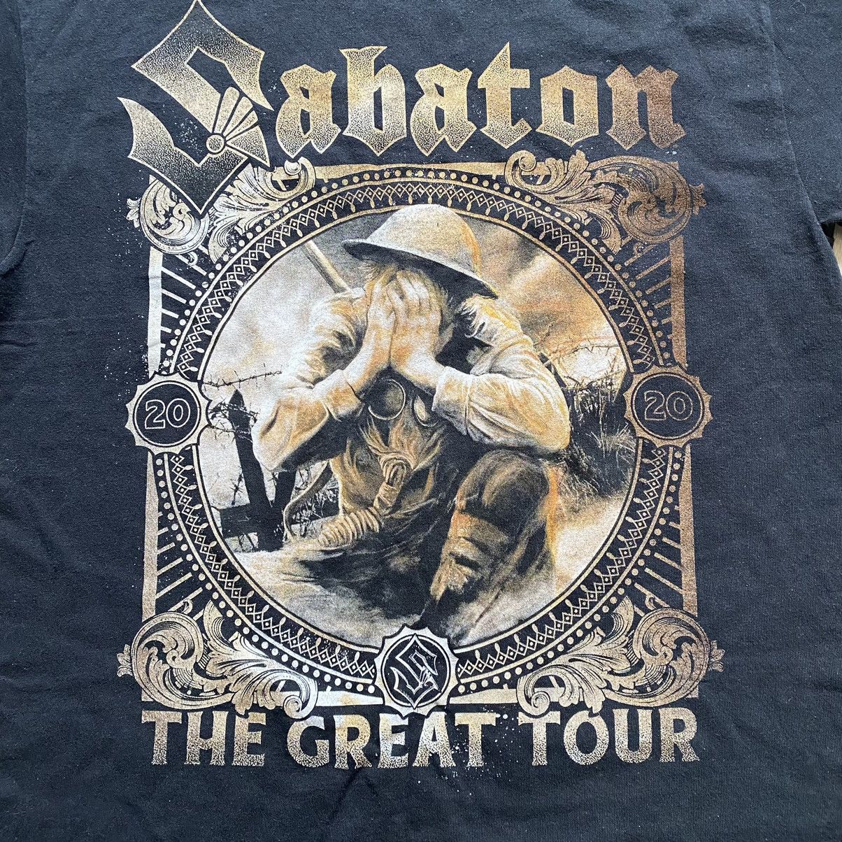 Band Tees SABATON Y2K THE GREAT TOUR SOLDER PRINT T SHIRT Size US M / EU 48-50 / 2 - 2 Thumbnail