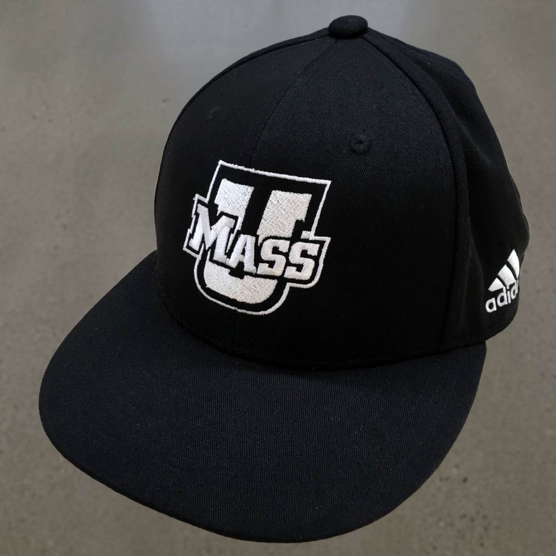 Adidas Adidas U Mass Baseball Hat Mens Black OS Adjustable Curved Brim Embroidered Logo Size ONE SIZE - 1 Thumbnail