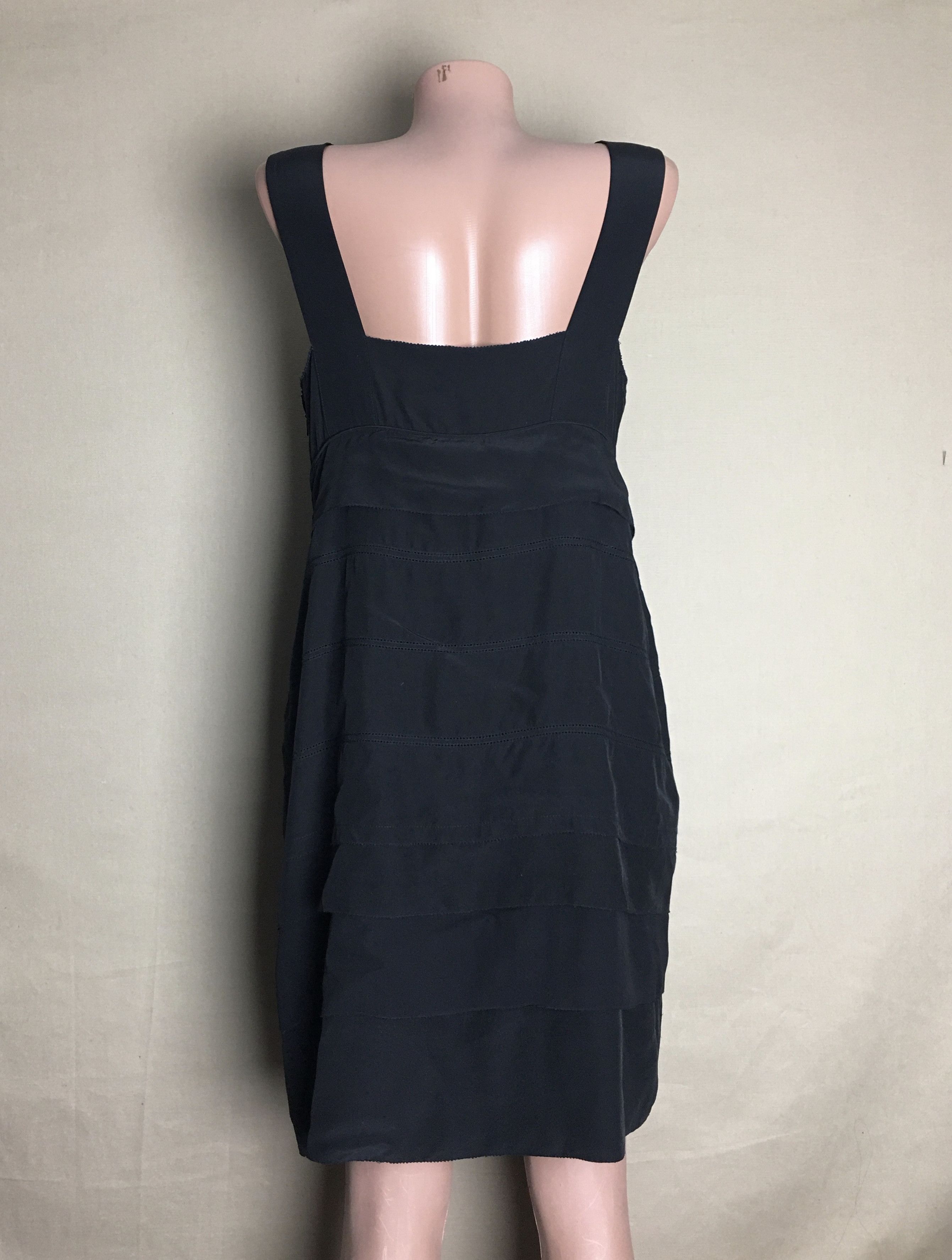 DOROTHEE SCHUMACHER Dorothee Schumacher Black Silk Designer Dress Size 4 (US 8) Size M / US 6-8 / IT 42-44 - 2 Thumbnail