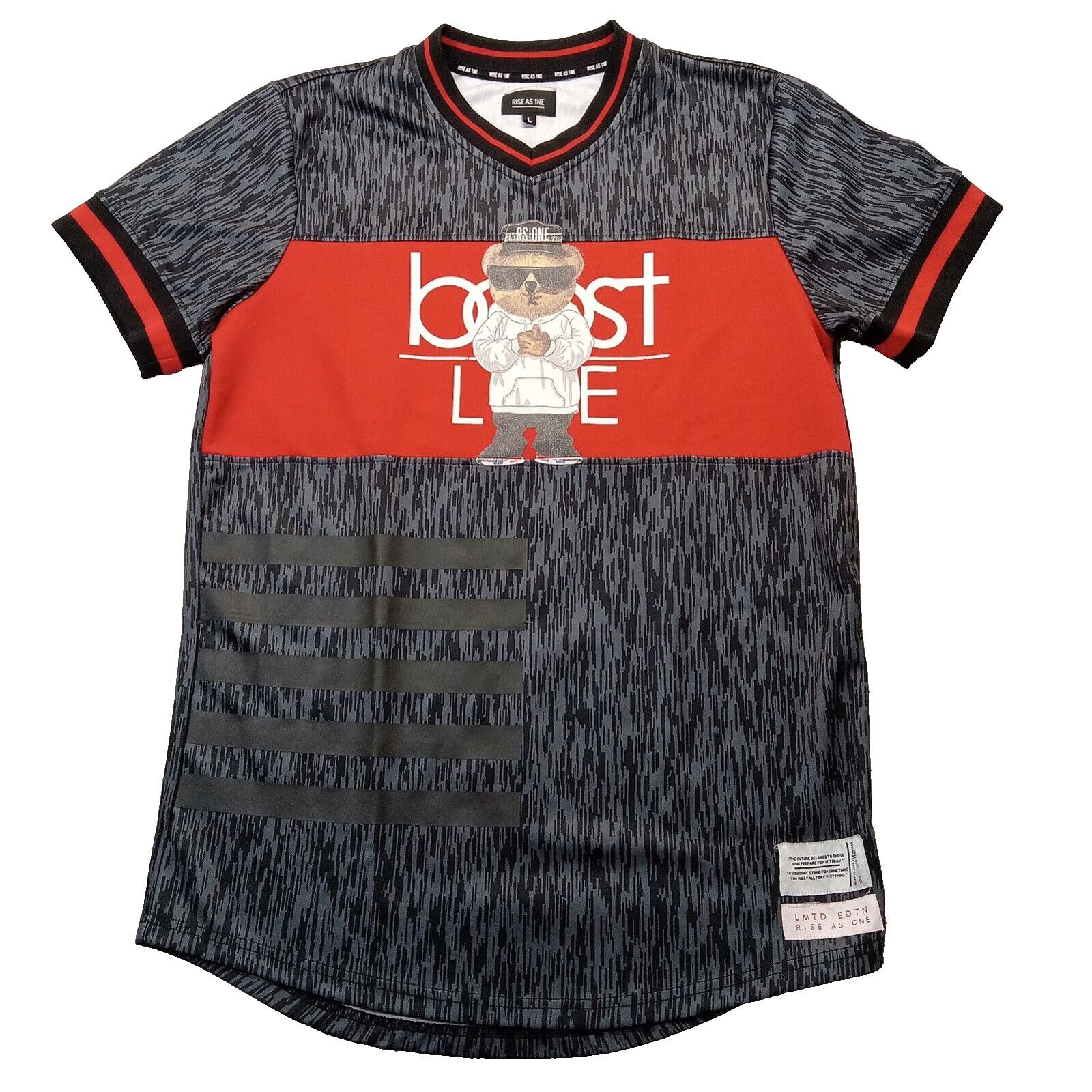& Other Stories RISE AS 1NE Shirt L Men's Gangster Bear Gray Thug Streetwear Size US L / EU 52-54 / 3 - 1 Thumbnail