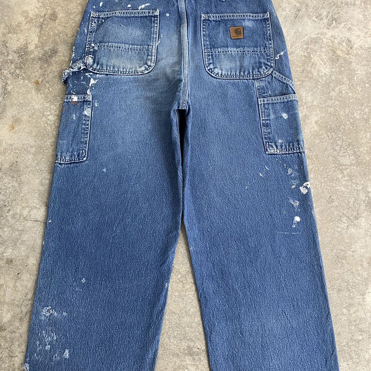 Carhartt Vintage Carhartt Splatter Ripped Carpenter Work Pants Size US 34 / EU 50 - 19 Thumbnail