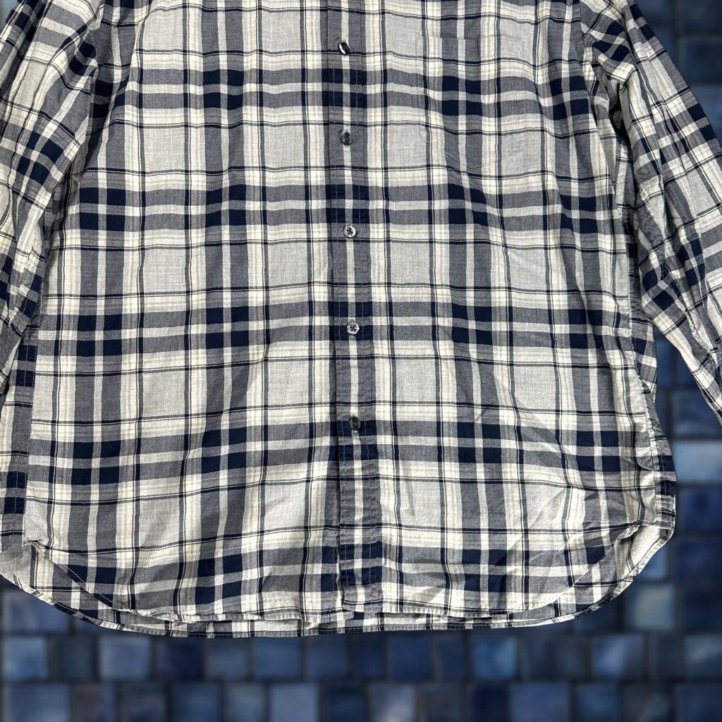 J.Crew J. Crew Shirt Mens XL Gray Plaid Cotton Long Sleeve Button Down Pocket Size US XL / EU 56 / 4 - 1 Thumbnail