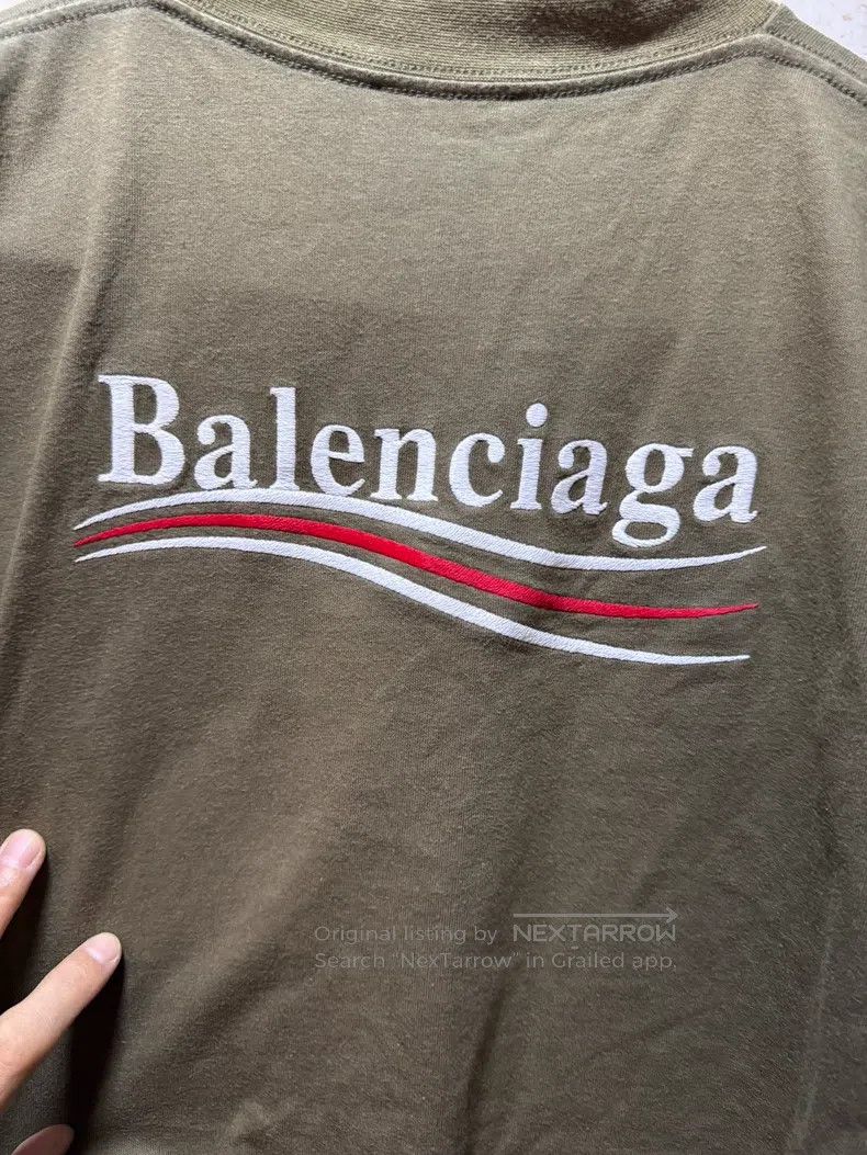 Balenciaga Balenciaga Embroidered Coke Round Neck Loose Short Sleeve Size US S / EU 44-46 / 1 - 5 Thumbnail